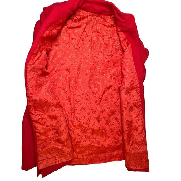 Vintage Wool Blend Red Swing Coat Size XL - Picture 5 of 16